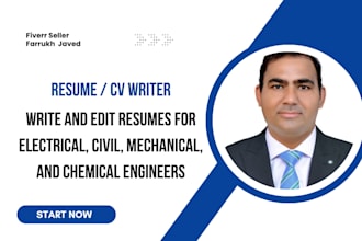 write and edit resumes for electrical, civil, mechanical, and chemical engineers