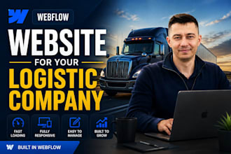 build a webflow website for your trucking or freight company