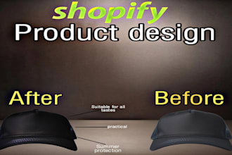 design professional shopify product images