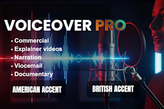 create a professional ai voiceover in any accent of your choice ai voiceover