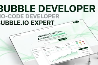 build bubble web app, bubble saas, bubble marketplace, bubble ai app