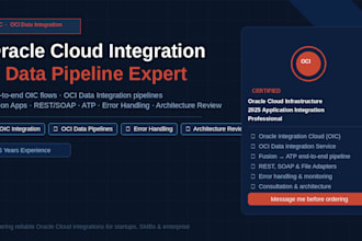 manage oracle integration cloud oic and oci data integration service