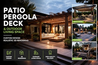 design patio pergola deck and outdoor living space