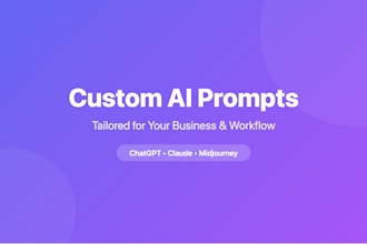 create custom ai prompts for your business