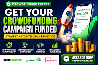 do fundraising crowdfunding campaign creation kickstarter promotion gofundme