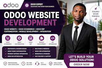 design and customize odoo website odoo ecommerce and odoo erp