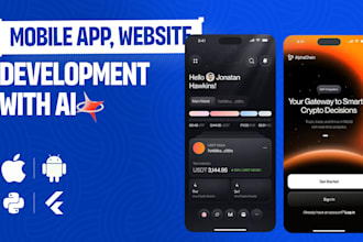 design and develop a custom mobile app with ai integration