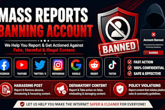 fb ig banning account mass reporting bot remove harassing posts from yt tiktok