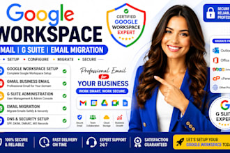 setup or fix google workspace gmail g suite email migration expert