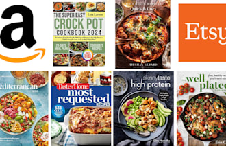 design and format cookbooks or recipes books, kindle ebook
