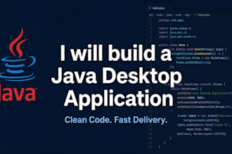 build a java desktop application or console program
