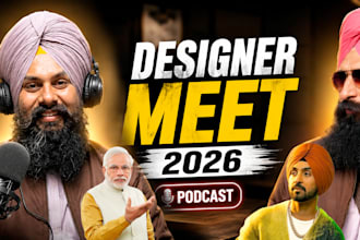 design podcast and reel thumbnail