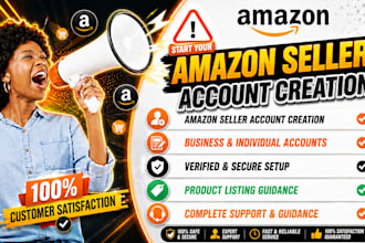 do amazon seller account creation verified amazon store setup product listing
