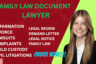 draft divorce, separation, and marital settlement documents
