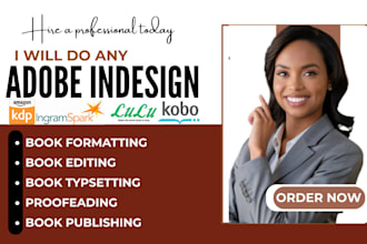 do epub book formatting editing  with adobe indesign amazon kdp ingramspark lulu