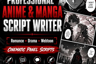 write cinematic manga and webtoon scripts