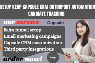 setup keap capsule crm ontraport automation candiate tracking financial service