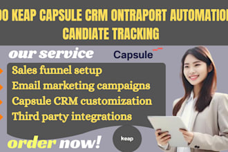 keap capsule crm ontraport automation candiate tracking financial service