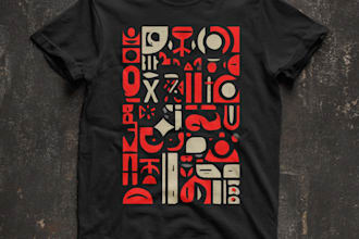 design a custom typography t shirt and graphic t shirt