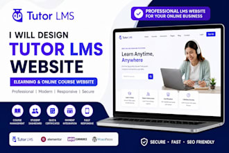 tutor lms website, elearning website, online course website in wordpress