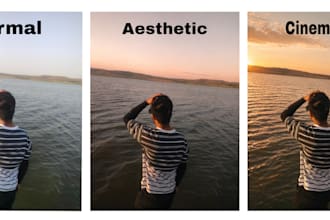 do cinematic and aesthetic photo editing