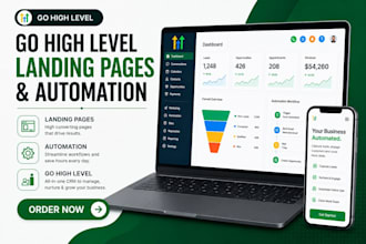 build gohighlevel sales funnel, ghl landing page, fix, audit n8n automation