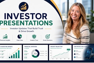 investor update presentation, financial slides, fintech investor deck,pitch deck