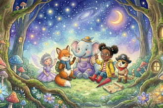 children book illustration and children book illustration