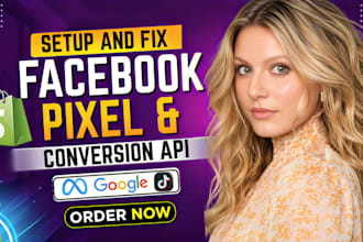 setup meta pixel, facebook pixel, tiktok pixel, API,GTM,ga4, google ads tracking
