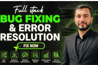 fix your websites bugs including backend and frontend issues