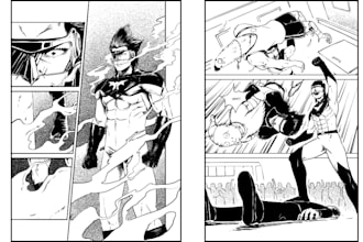 draw anime manga comic book and light novel cover illustration as a manga artist