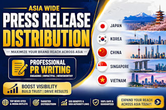 asia press release distribution japan korea china singapore vietnam pr writing