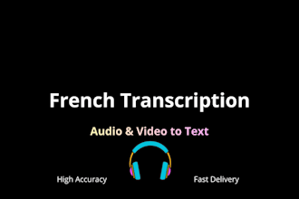 transcribe french audio and video with high accuracy