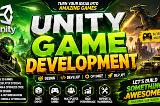 create unity game development as a professional unity game developer