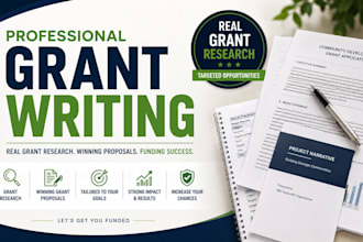do grant writing, research, grant proposals for nonprofits and small businesses
