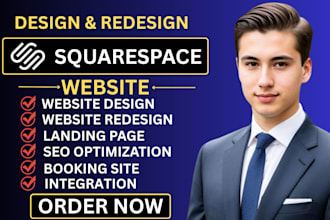 build squarespace website design or redesign squarespace website development
