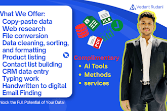 do fast professional data entry or web research with 3 yrs ex