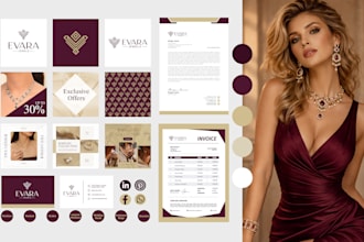design business logo, brand identity and full branding kit