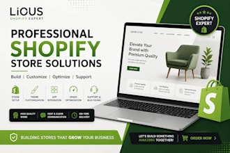create a shopify store, dropship product and product description and review