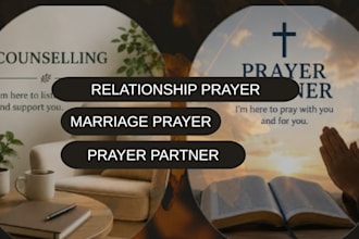 be your prayer partner and your spiritual support coach