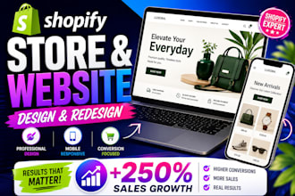 shopify store design and redesign shopify website design and redesign dropship