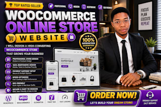 create a woocommerce online store website