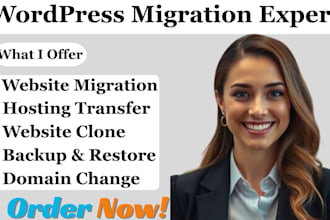 wordpress migration website transfer clone backup restore expert change domain