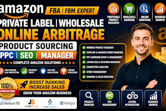 amazon private label wholesale online arbitrage product sourcing PPC SEO expert