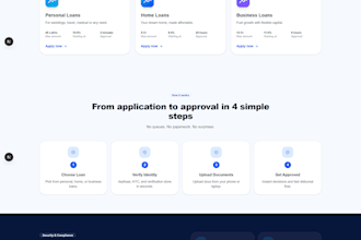 design modern html landing page or website development