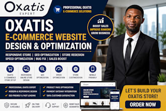 build oxatis ecommerce website online store design and SEO optimization