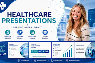 healthcare presentation slides, medical powerpoint, pharma investor deck