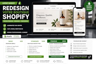 redesign votre boutique shopify pour augmenter vos ventes