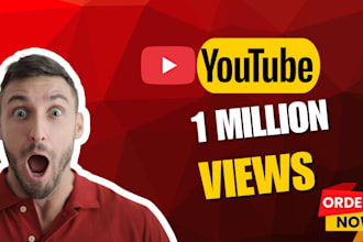 promote your USA youtube music video for 1 million views organic million views