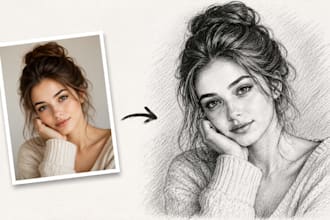 turn your photo into a stunning black and white pencil sketch